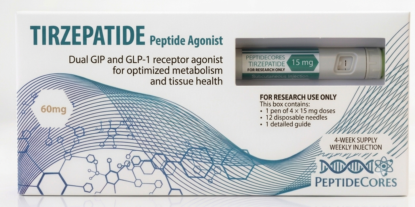Tirzepatide research pen injector 2.5mg PeptideCores