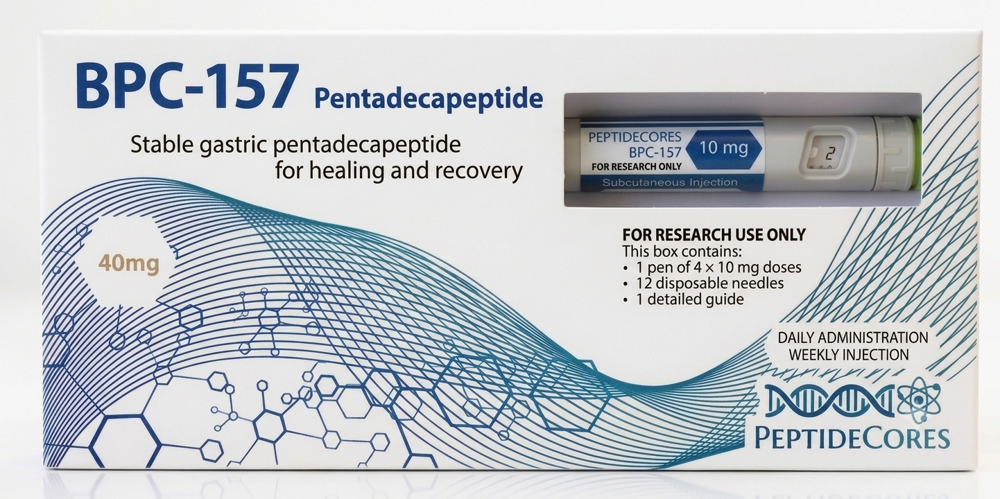 BPC-157 research pen injector 5mg PeptideCores