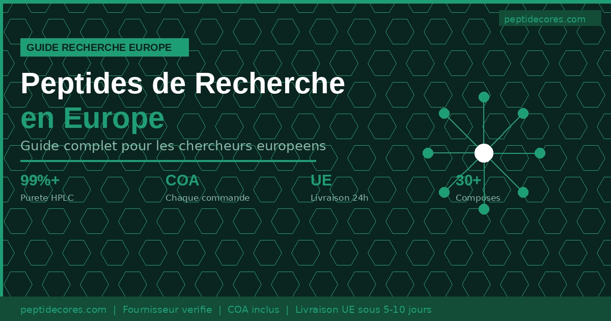 Acheter des Peptides de Recherche en Europe — Guide Complet peptides recherche europe hero